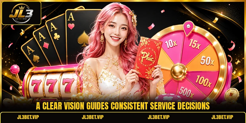 A clear vision guides consistent service decisions A clear vision guides consistent service decisions
