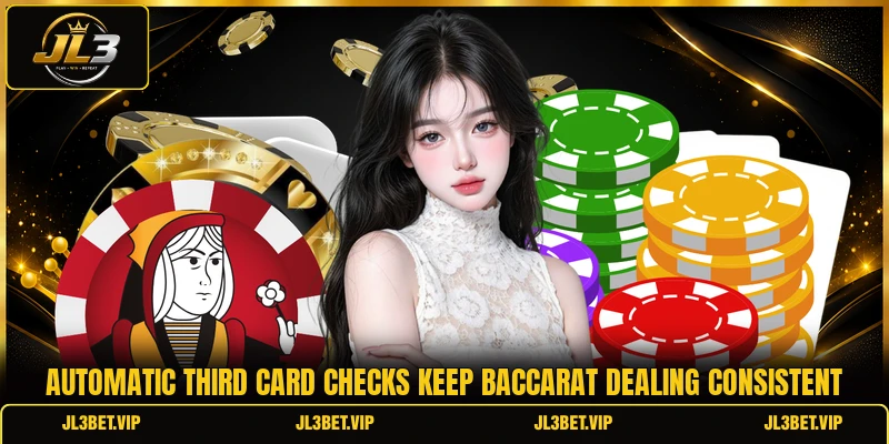 Automatic third card checks keep baccarat dealing consistent Automatic third card checks keep baccarat dealing consistent