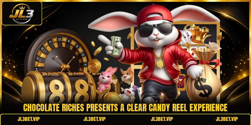 Chocolate Riches presents a clear candy reel experience Chocolate Riches presents a clear candy reel experience