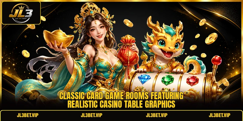 Classic card game rooms featuring realistic casino table graphics Classic card game rooms featuring realistic casino table graphics