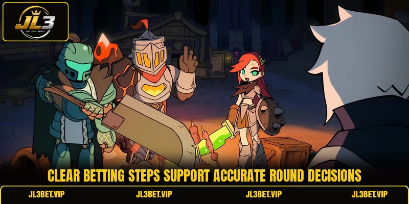 Clear betting steps support accurate round decisions Clear betting steps support accurate round decisions