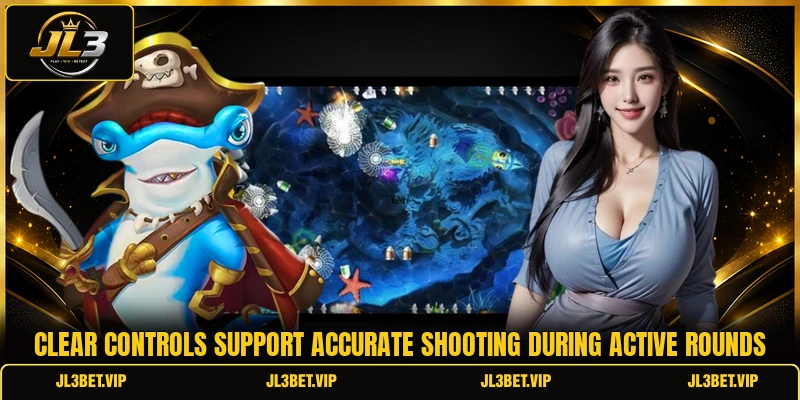 Clear controls support accurate shooting during active rounds Clear controls support accurate shooting during active rounds