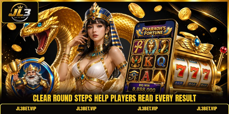 Clear round steps help players read every result Clear round steps help players read every result
