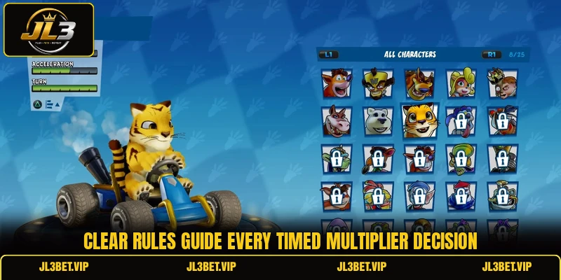 Clear rules guide every timed multiplier decision Clear rules guide every timed multiplier decision