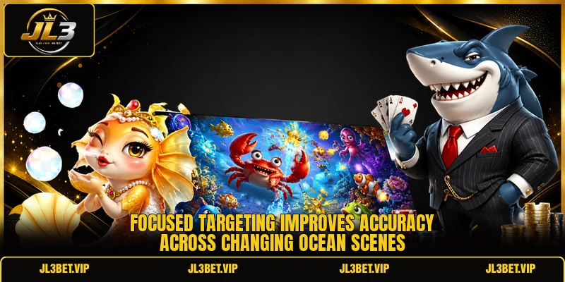 Focused targeting improves accuracy across changing ocean scenes Focused targeting improves accuracy across changing ocean scenes