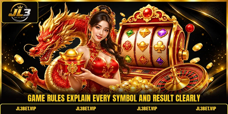 Game rules explain every symbol and result clearly Game rules explain every symbol and result clearly