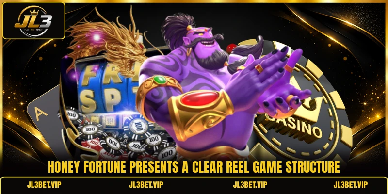 Honey Fortune presents a clear reel game structure Honey Fortune presents a clear reel game structure