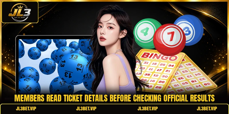 Members read ticket details before checking official results Members read ticket details before checking official results