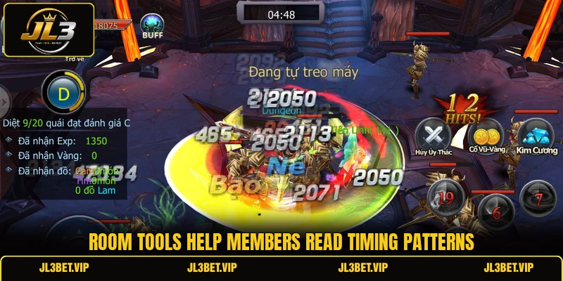 Room tools help members read timing patterns Room tools help members read timing patterns